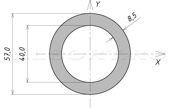 Труба 57х8,5 холоднодеформированная - размеры, геометрические характеристики
